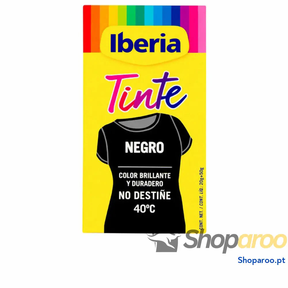 Tinta para Roupa Tintes Iberia Preto 70 g