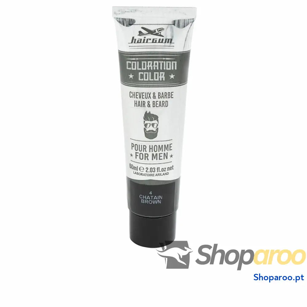 Tinta Permanente Hairgum COLORATION Castanho Nº4 Nº 4-Castano 60 g