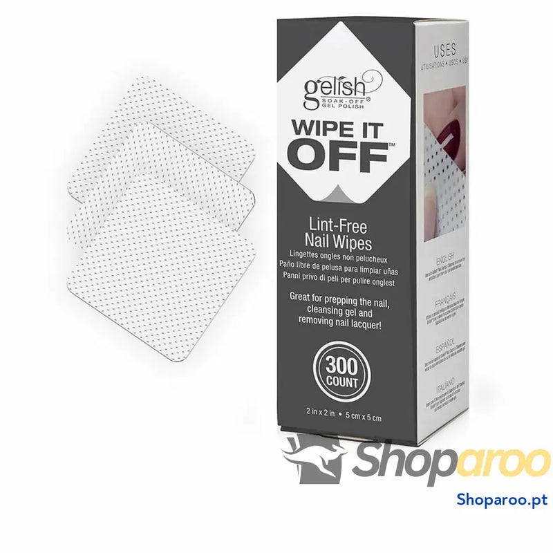 Tira Verniz Morgan Taylor Wipe It Off Sem pelos Tira Verniz 300 Unidades