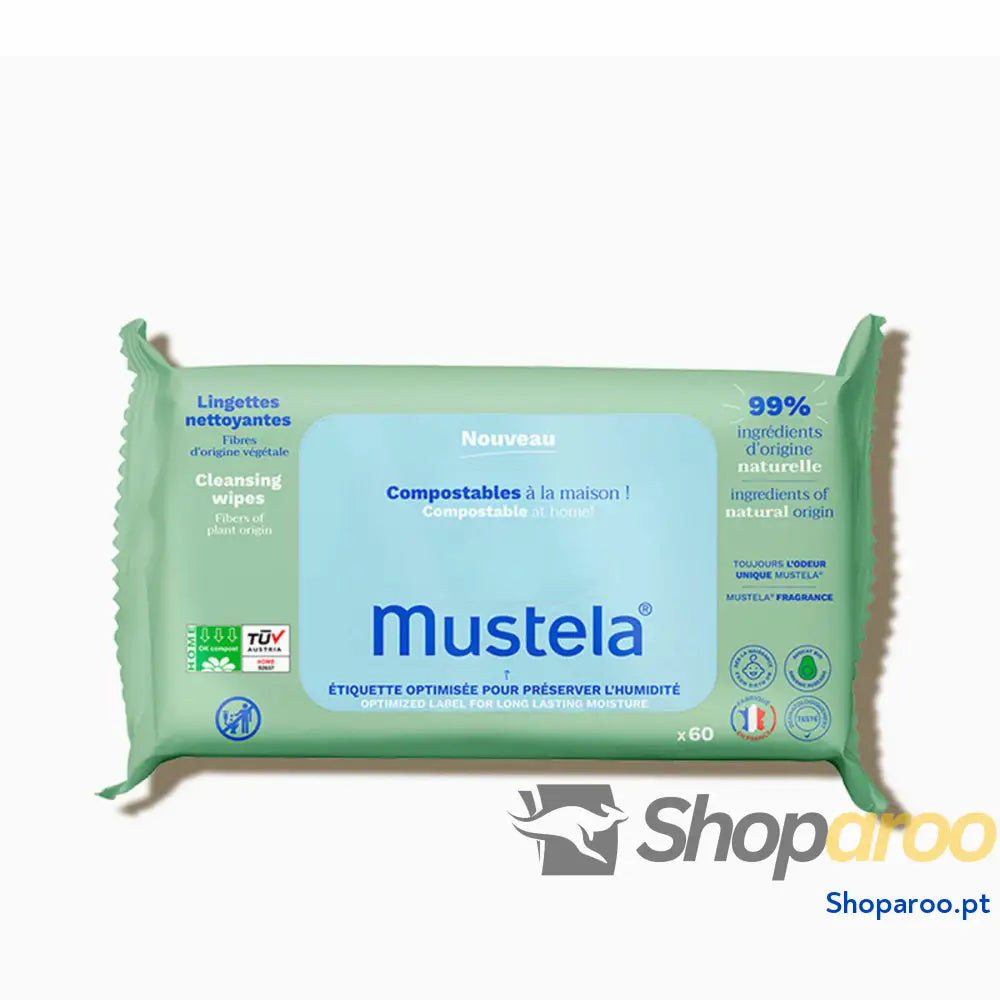 Toalhitas Húmidas Mustela BIO MUSTELA (60 Unidades)