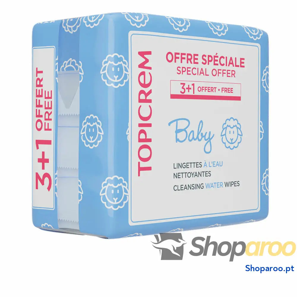 Toalhitas Húmidas Topicrem BABY (pack de 4) (60 Unidades)