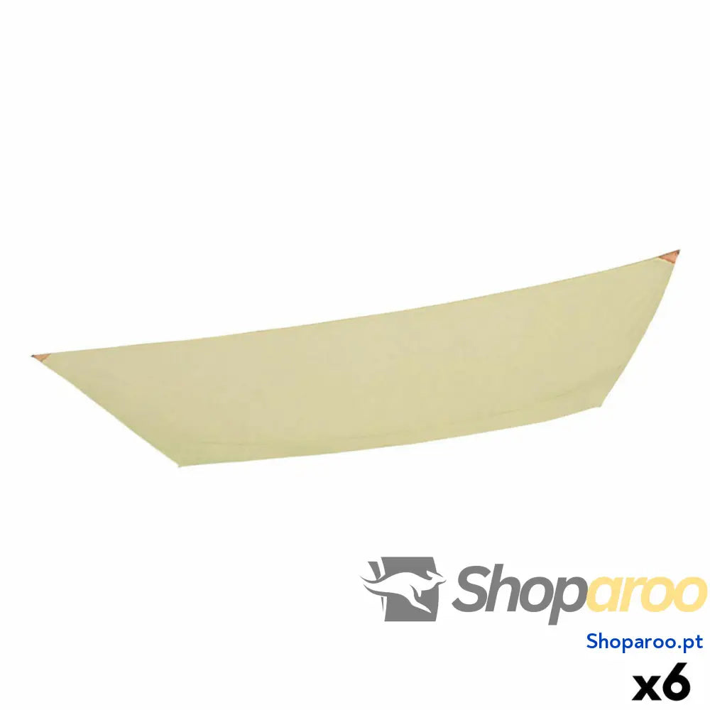 Toldo de vela Aktive Creme 200 x 0,5 x 300 cm Retangular (6 Unidades)