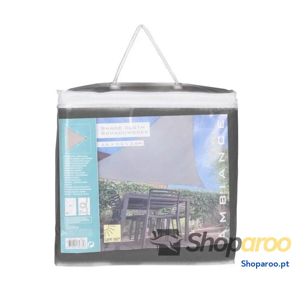 Toldo de vela Ambiance Cinzento escuro 3,6 x 3,6 x 3,6 m