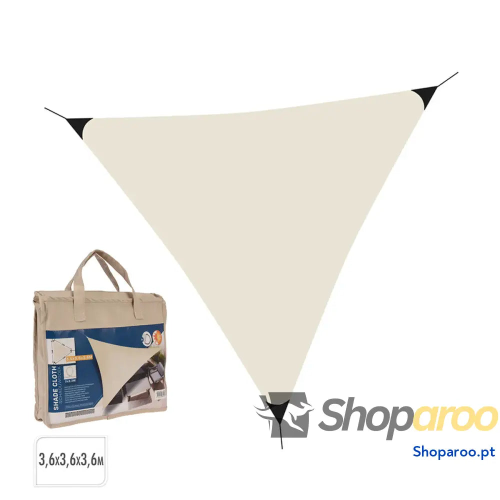 Toldo Lifetime Creme Triangular 3,6 x 3,6 x 3,6 m
