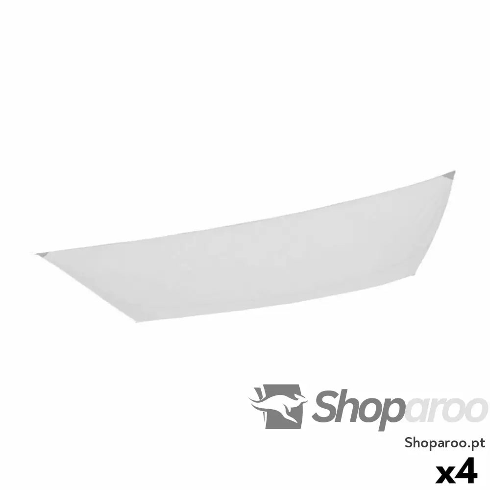 Toldos de vela Aktive Triangular Branco 200 x 0,5 x 300 cm (4 Unidades)