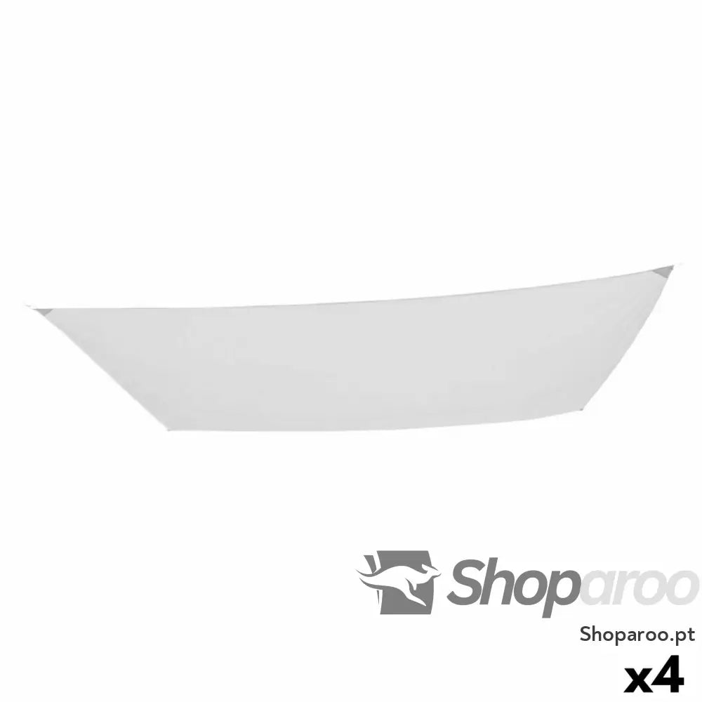 Toldos de vela Aktive Triangular Branco 300 x 0,5 x 400 cm (4 Unidades)