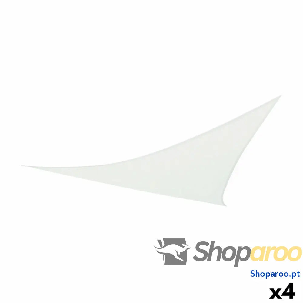 Toldos de vela Aktive Triangular Branco 360 x 0,5 x 360 cm (4 Unidades)