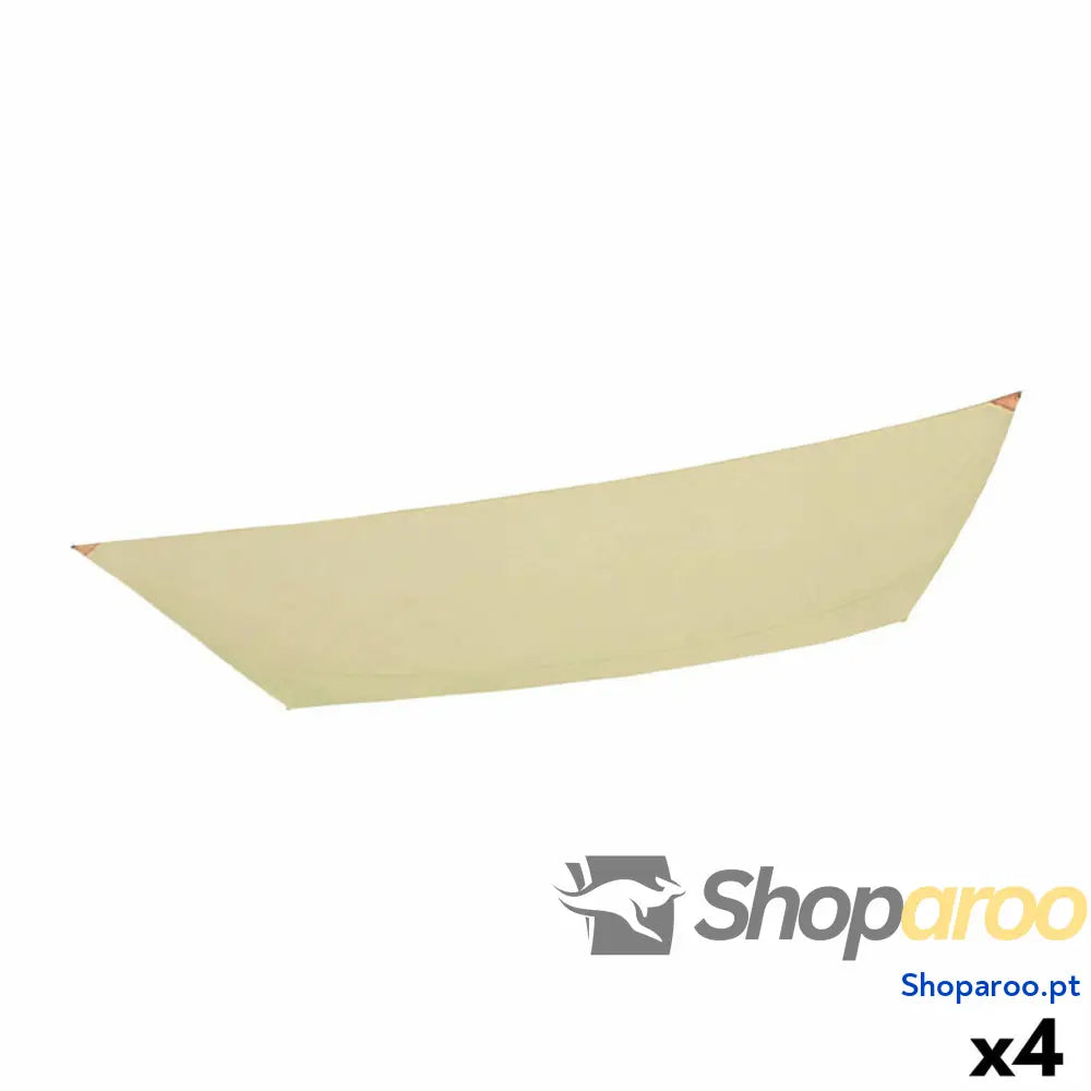 Toldos de vela Aktive Triangular Creme 200 x 0,5 x 300 cm (4 Unidades)