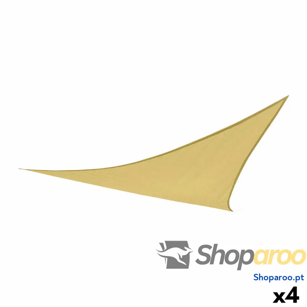 Toldos de vela Aktive Triangular Creme 360 x 0,5 x 360 cm (4 Unidades)