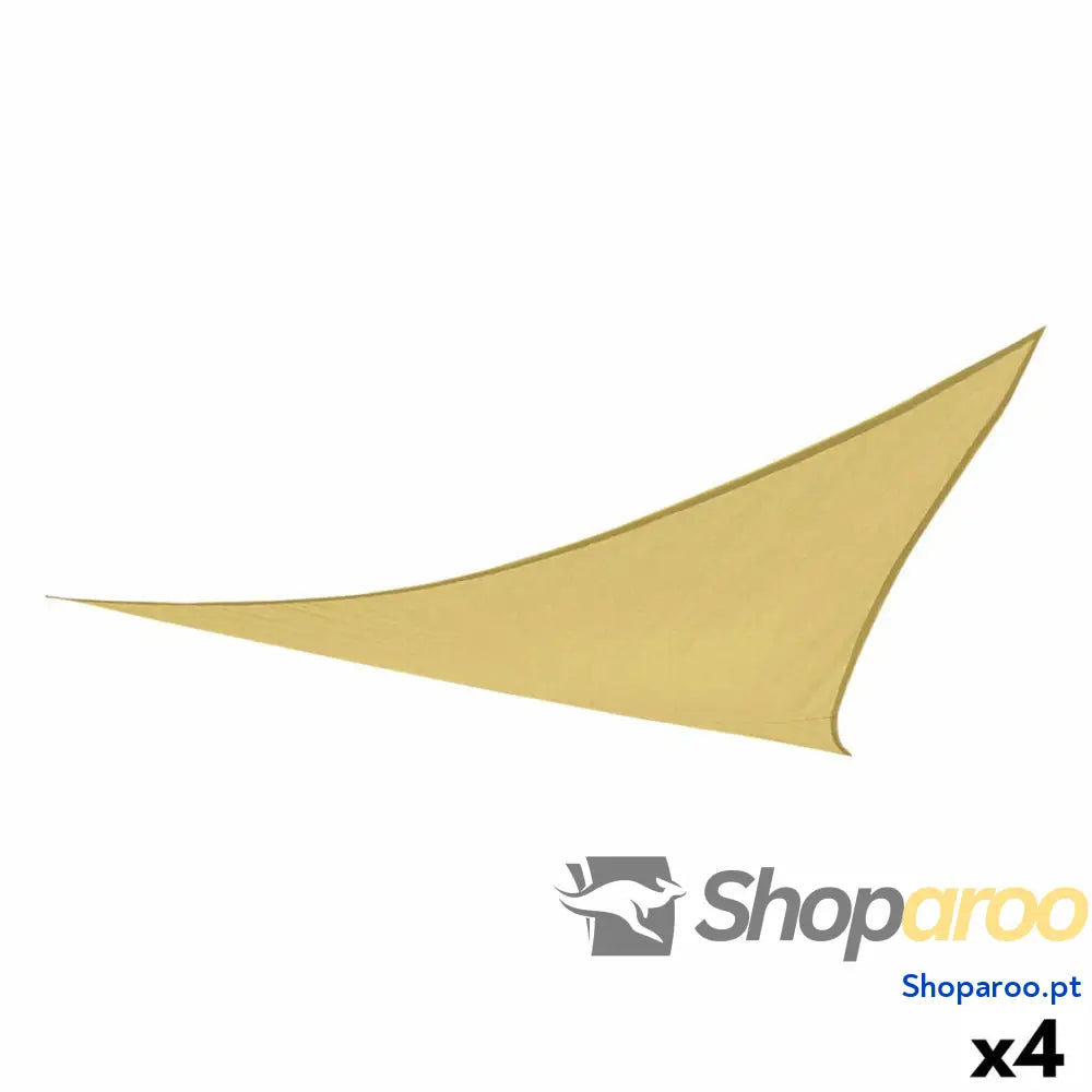 Toldos de vela Aktive Triangular Creme 500 x 500 cm (4 Unidades)