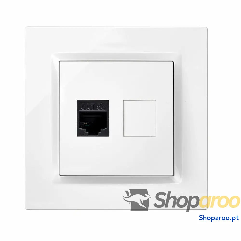 Tomada Elétrica Simon Branco RJ45