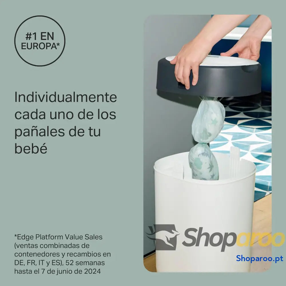 Tommee Tippee Recipiente para fraldas Twist & Click pack exclusivo com x 2 peças de reposição incluídas proteção