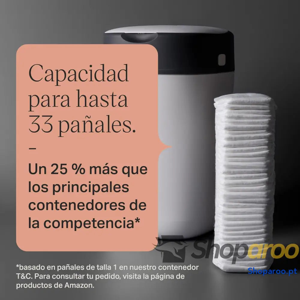 Tommee Tippee Recipiente para fraldas Twist & Click pack exclusivo com x 2 peças de reposição incluídas proteção