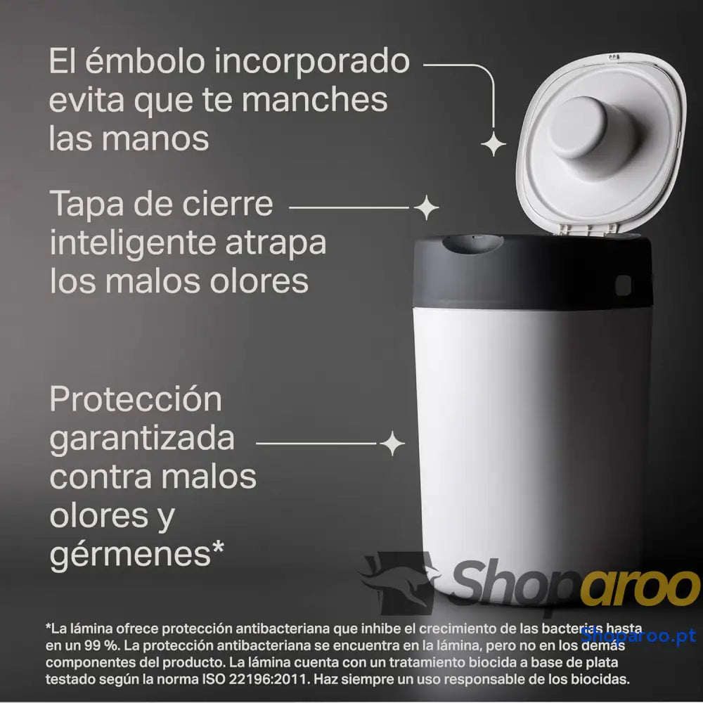 Tommee Tippee Recipiente para fraldas Twist & Click pack exclusivo com x 2 peças de reposição incluídas proteção
