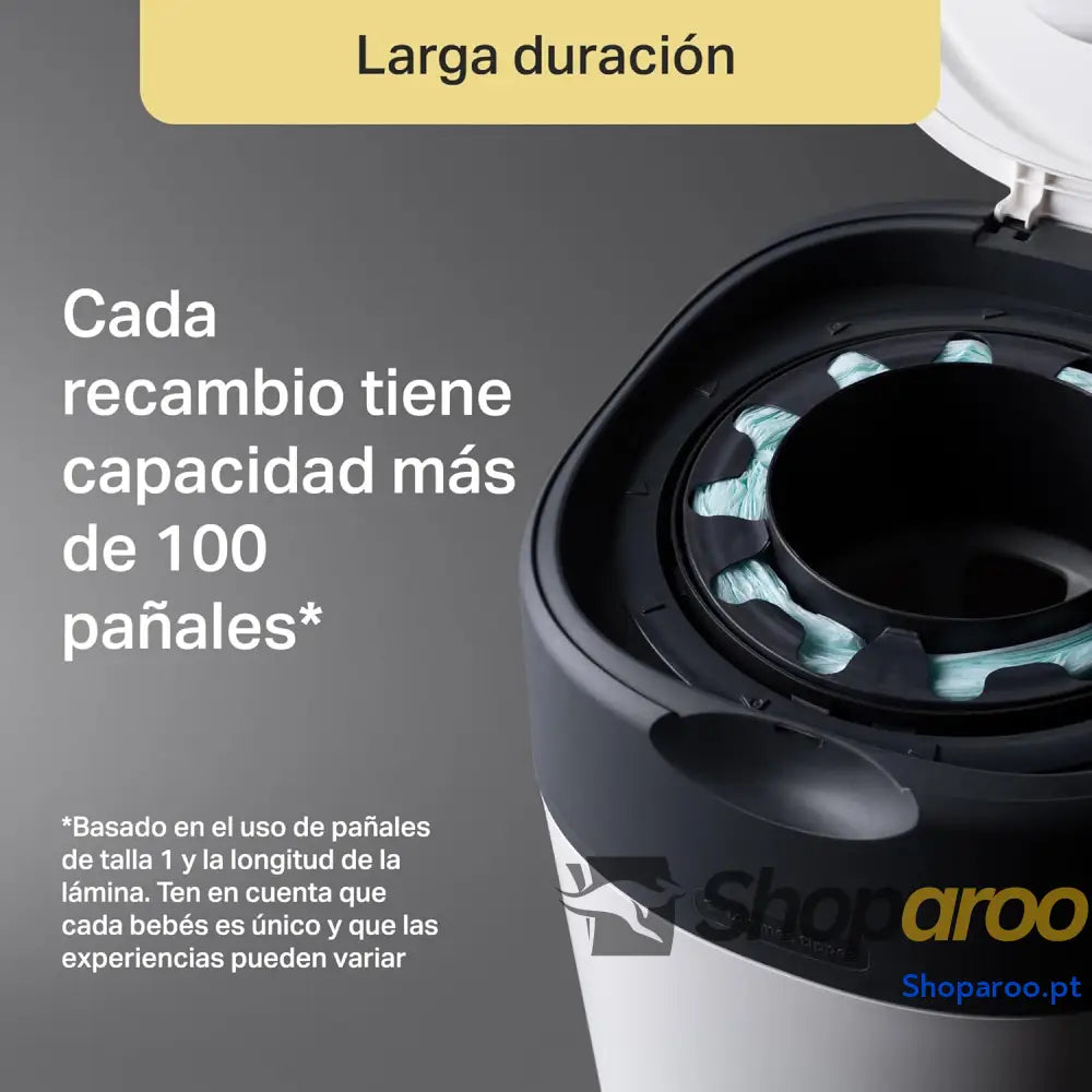 Tommee Tippee Recipiente para fraldas Twist & Click pack exclusivo com x 2 peças de reposição incluídas proteção