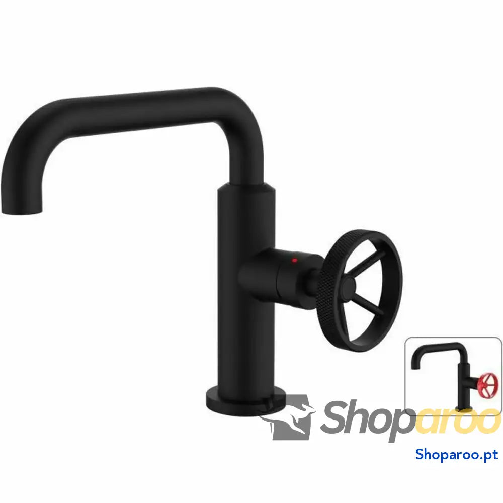Torneira Monocomando Rousseau Metal industrial Preto mate