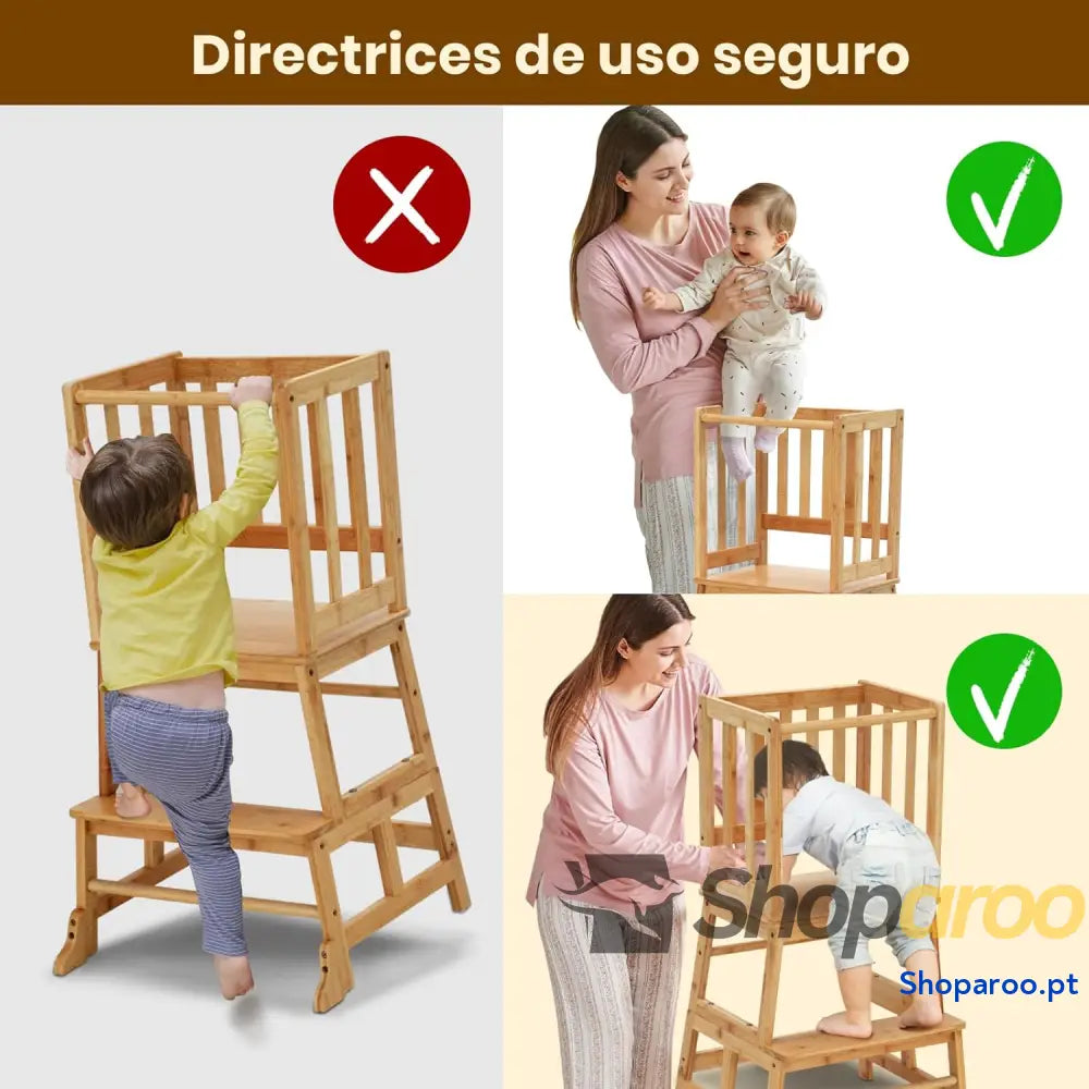 Torre de aprendizagem desde 18 meses torre para crianças proteção anti virar e barra segurança casa banho quarto