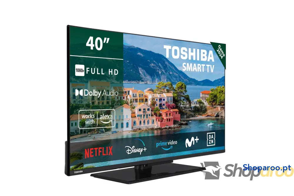 TOSHIBA 50UV2363DG Smart TV 4K UHD de 50’’ sem moldura com HDR10 Dolby Audio compatível Alexa e Google Assistant
