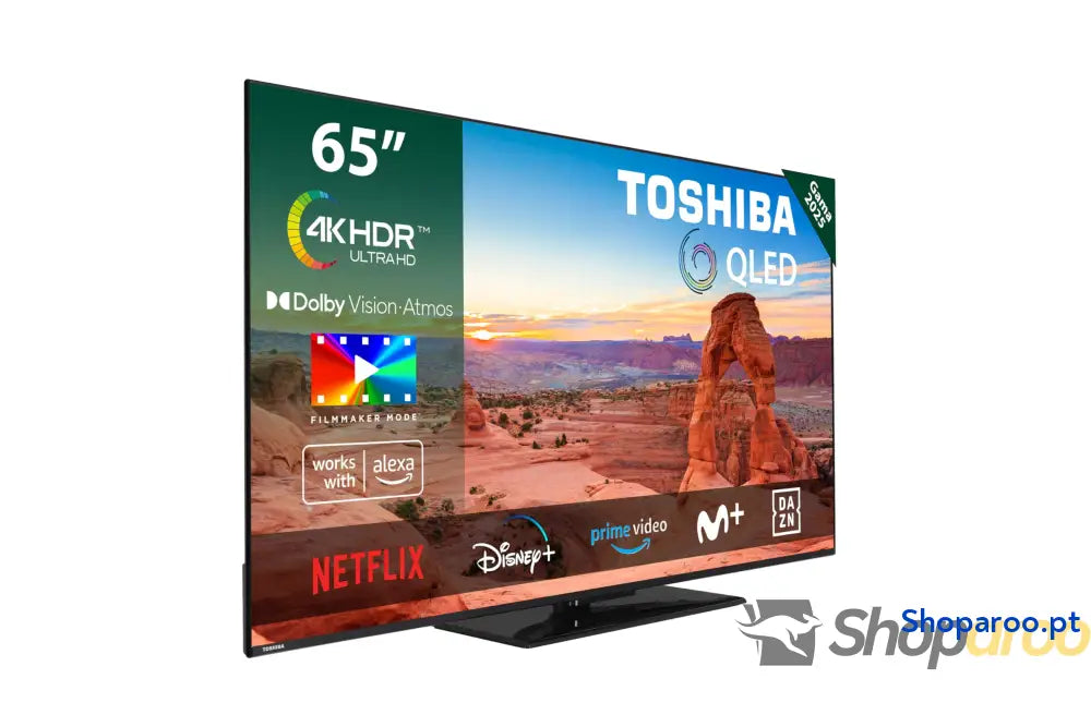 TOSHIBA 50UV2363DG Smart TV 4K UHD de 50’’ sem moldura com HDR10 Dolby Audio compatível Alexa e Google Assistant