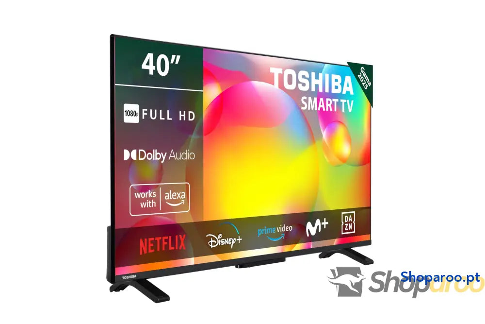 TOSHIBA 50UV2363DG Smart TV 4K UHD de 50’’ sem moldura com HDR10 Dolby Audio compatível Alexa e Google Assistant