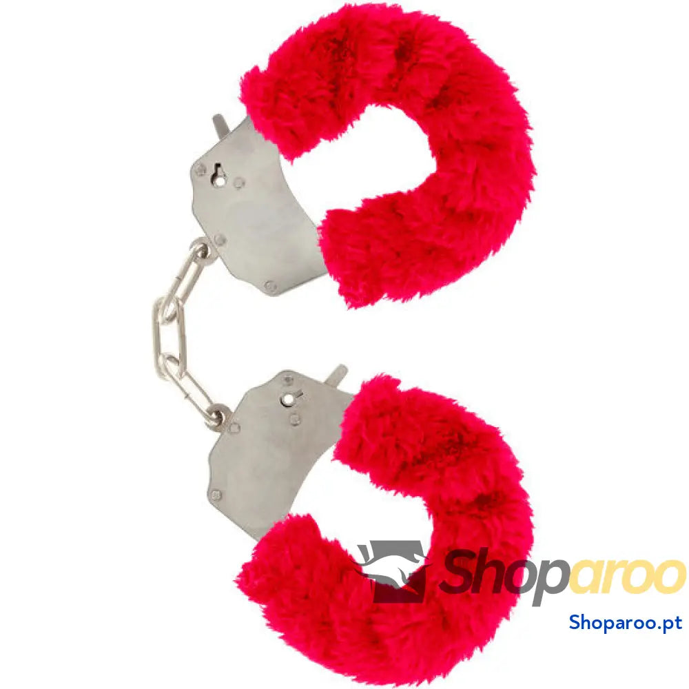 TOYJOY - FURRY FUN CUFFS BONDAGE VERMELHO