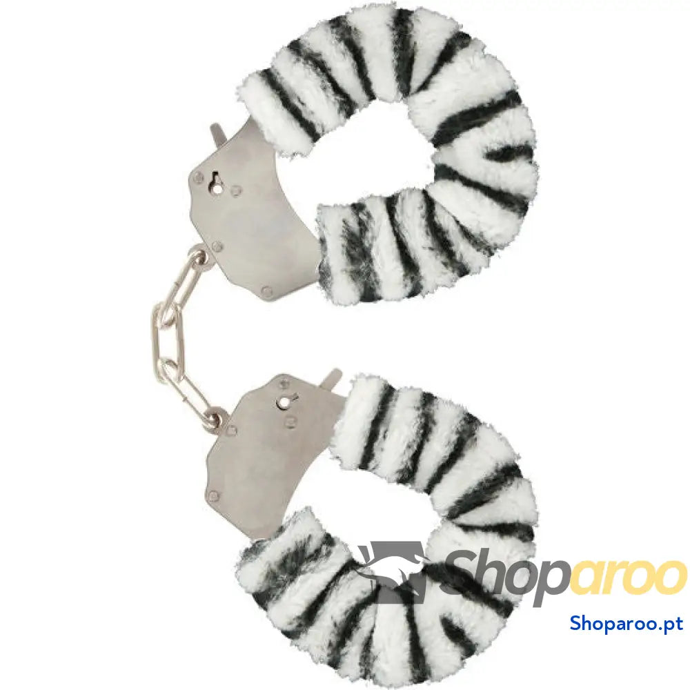 TOYJOY - PUNHOS FURRY FUN BONDAGE ZEBRA
