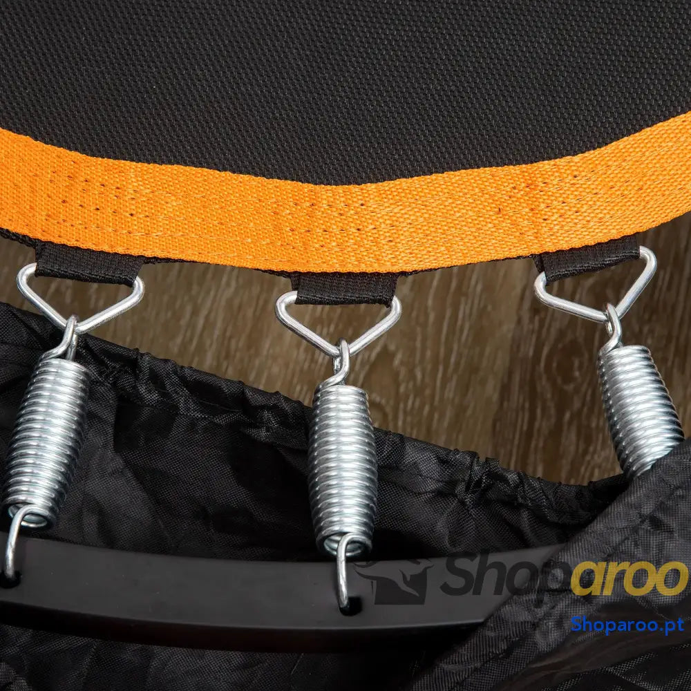 Trampolim Fitness Dobrável com Pega Ajustável em 4 Níveis