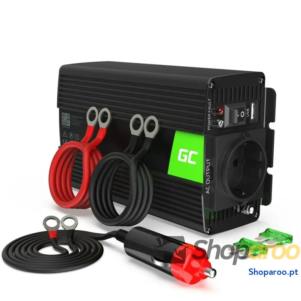 Transformador portátil para carros Green Cell INV02DE 3 W 300 230 V 1 Peça