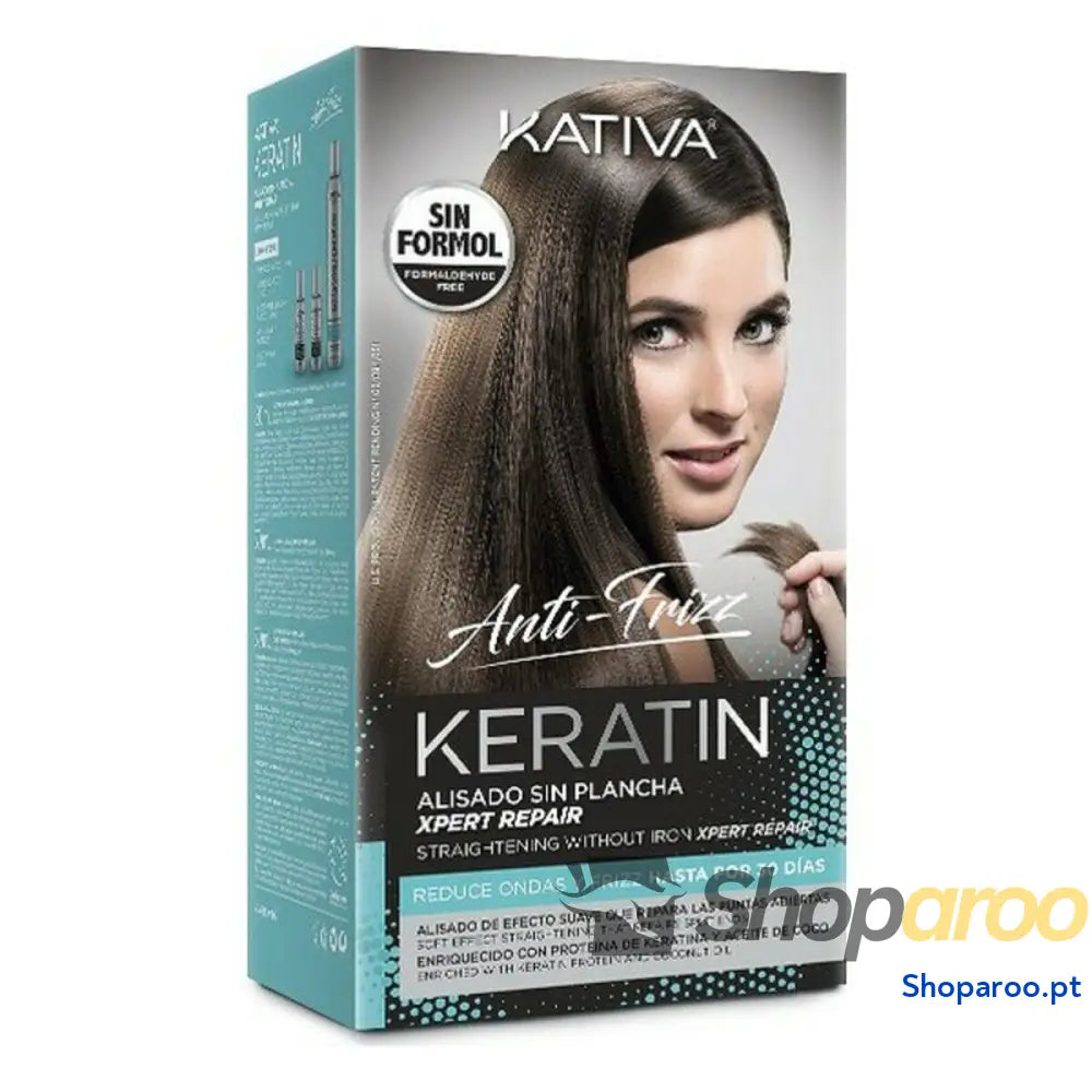 Tratamento Capilar Alisador Keratin Anti-frizz Post Kativa (3 pcs)