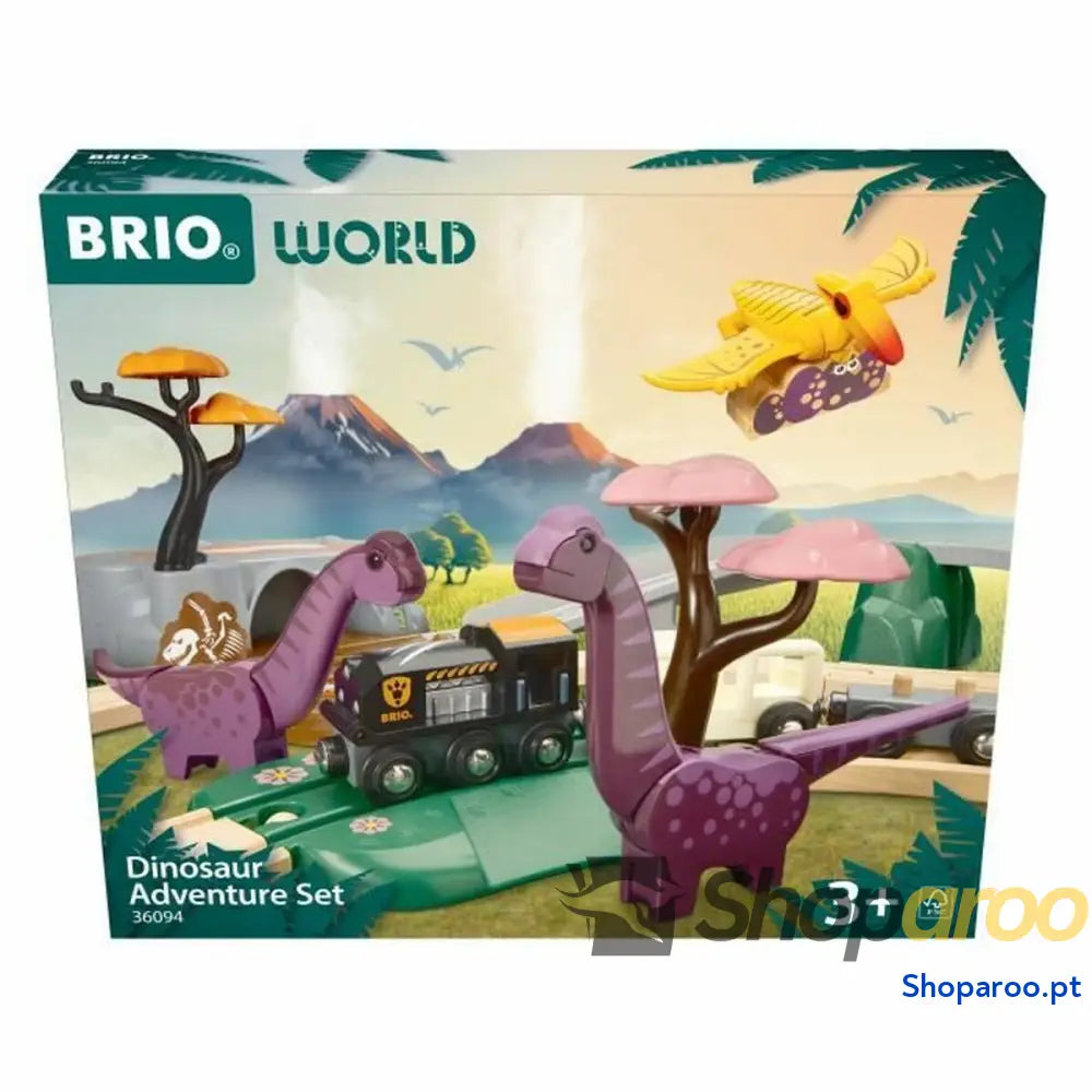 Tren com Circuito Brio Aventure Dinosaure