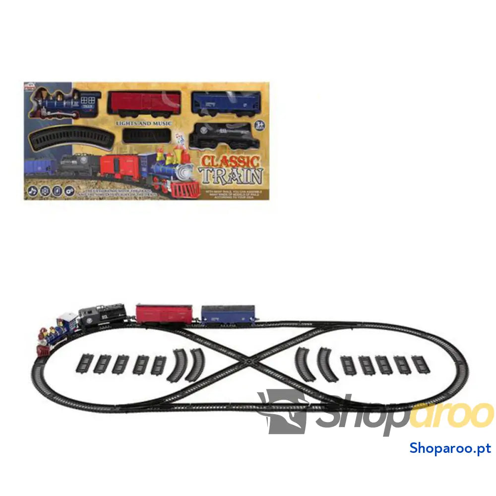 Tren com Circuito Classic Vermelho Azul