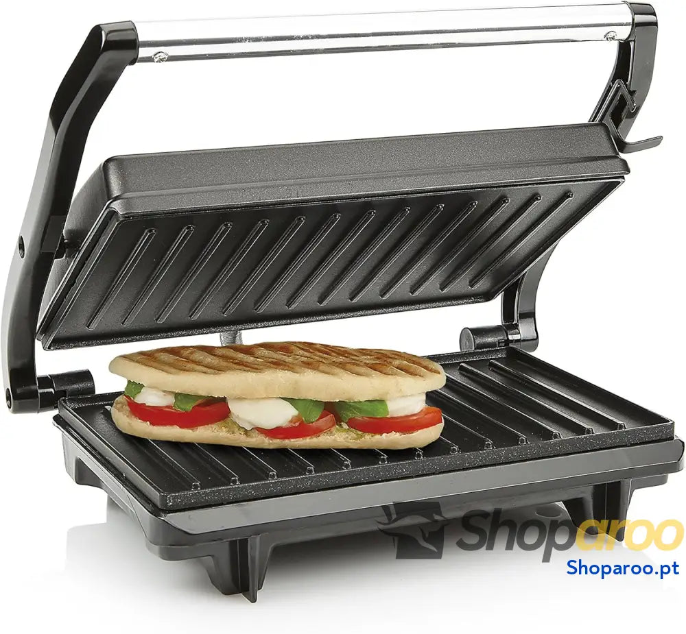 Grelha elétrica com superfície de cozinha 22,5 x 14 cm revestimento antiaderente tampa flutuante livre BPA e PFOA
