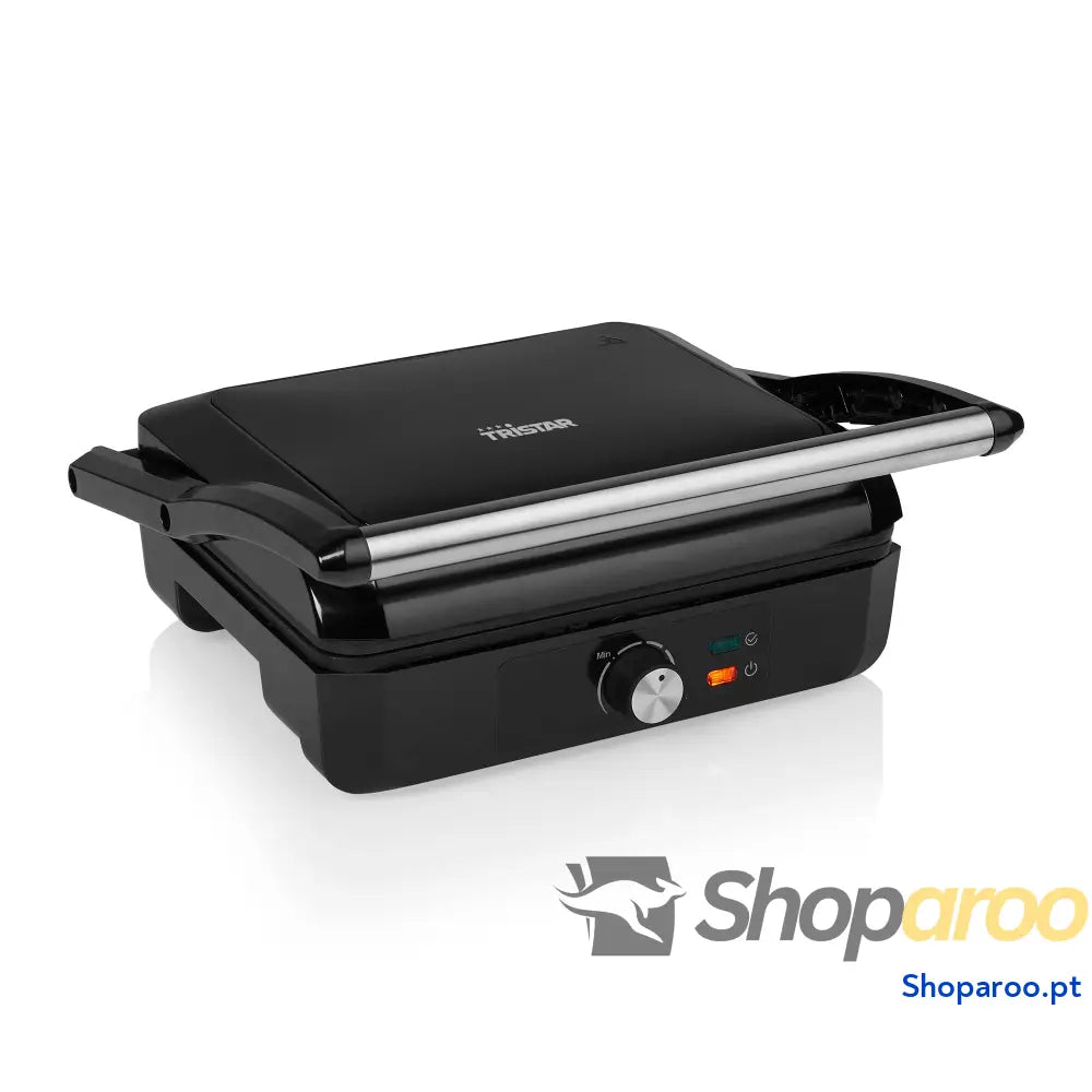 Grelha elétrica com superfície de cozinha 22,5 x 14 cm revestimento antiaderente tampa flutuante livre BPA e PFOA