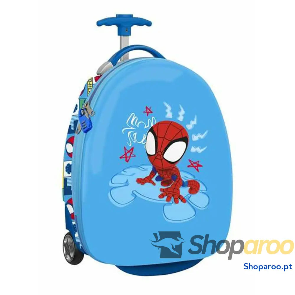 Trolley de Cabine Stitch RESCUE Azul Vermelho 28 x 43 x 23 cm