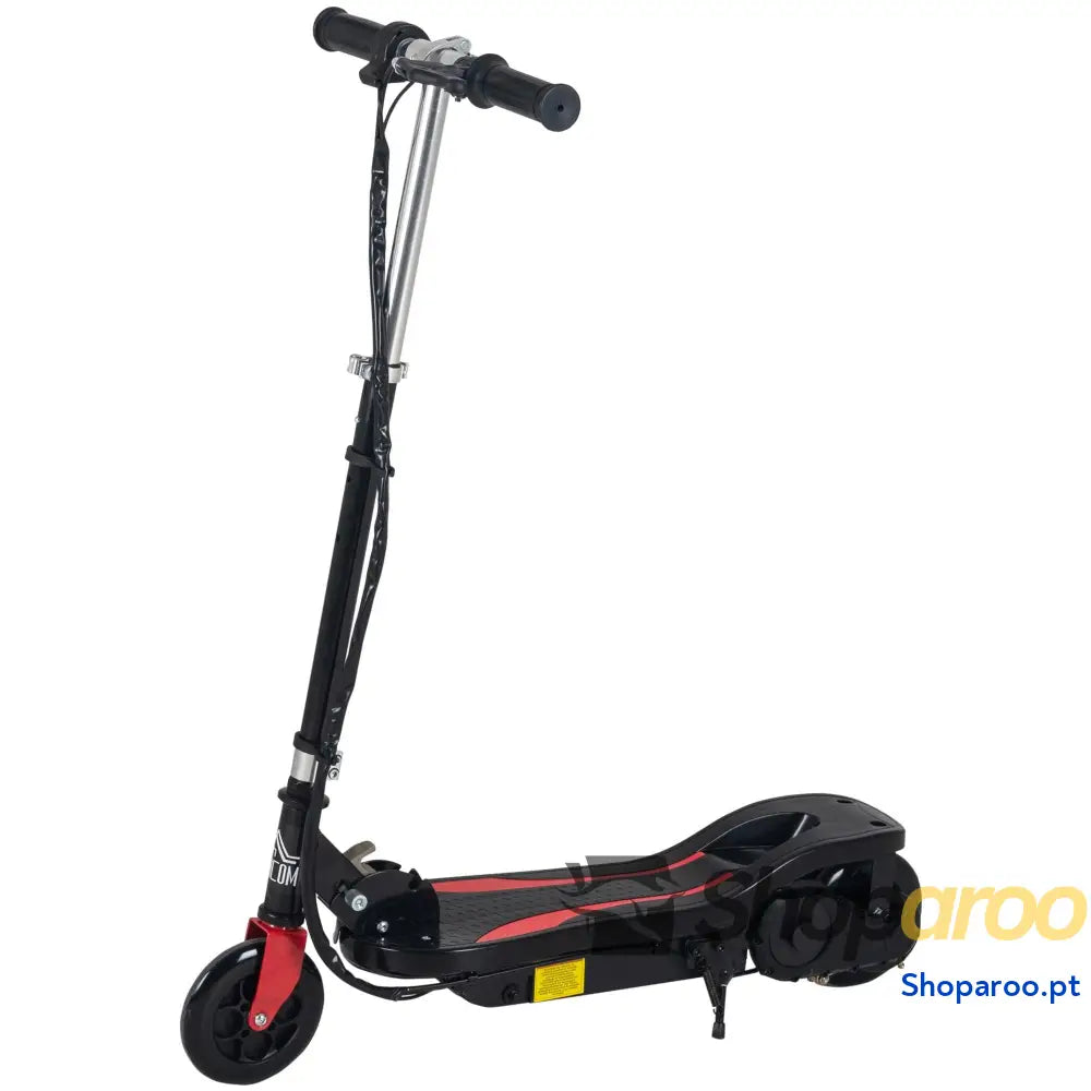 Trotinete Elétrico Dobrável Infantil com Altura Ajustável 50kg Preto