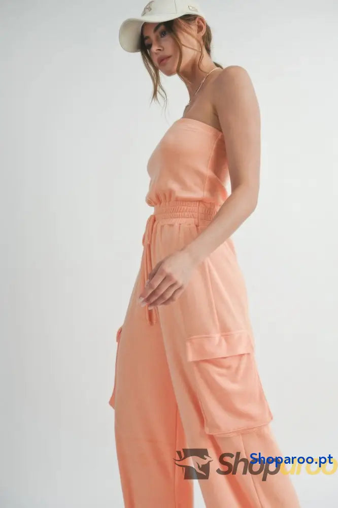 Tube Top Jumpsuit Romper