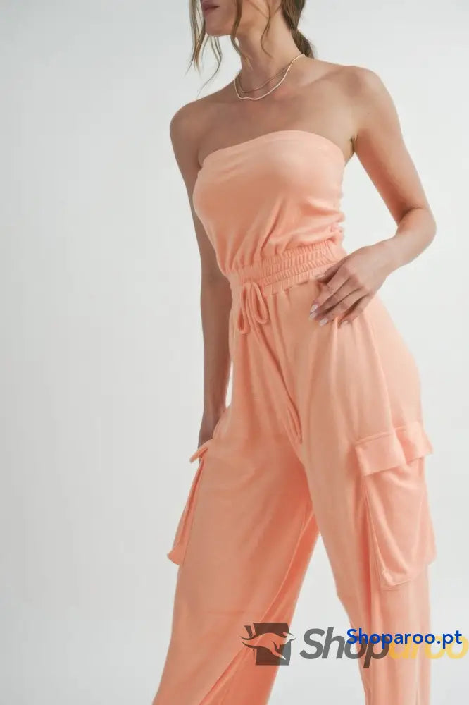 Tube Top Jumpsuit Romper