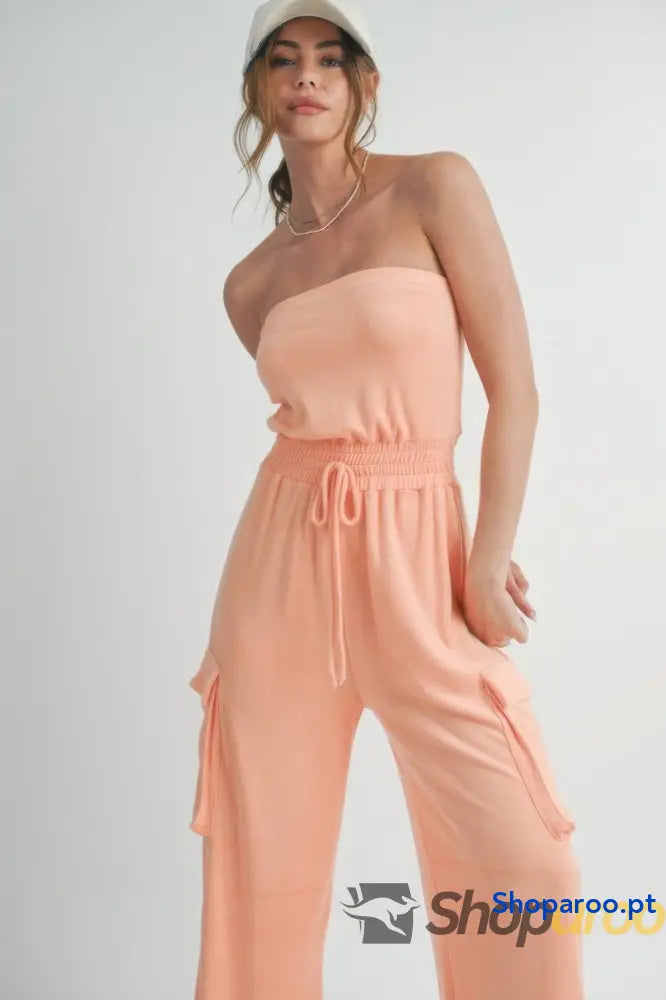 Tube Top Jumpsuit Romper