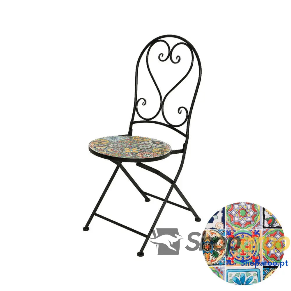 Tuinstoel Praha Preto Exterior Ferro (39 x 47 x 94 cm)