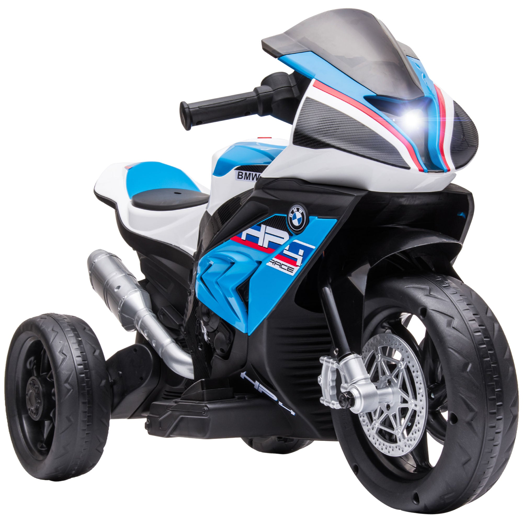 Mota Elétrica BMW HP4 pcom Música USB Velocidade 2,5km/h Avance e Retrocesso 82,5x42x54cm Vermelha