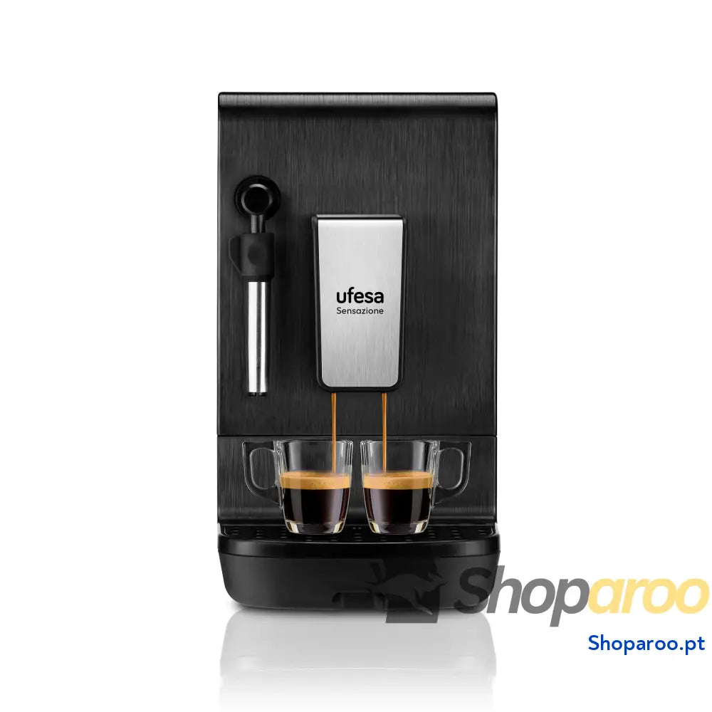 Ufesa Varese Máquina de café expresso e cappuccino compacta 1050 W vaporizador orientável 20 bar 1 ou 2 cafés depósito