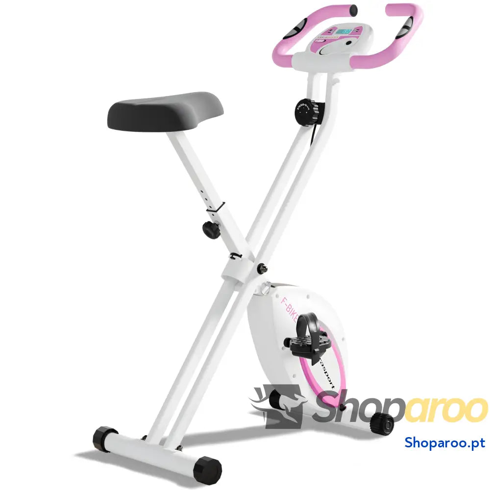 Ultrasport F Bike bicicleta ergométrica treino em casa dobrável computador de integrado sensores pulsação nas mãos 8