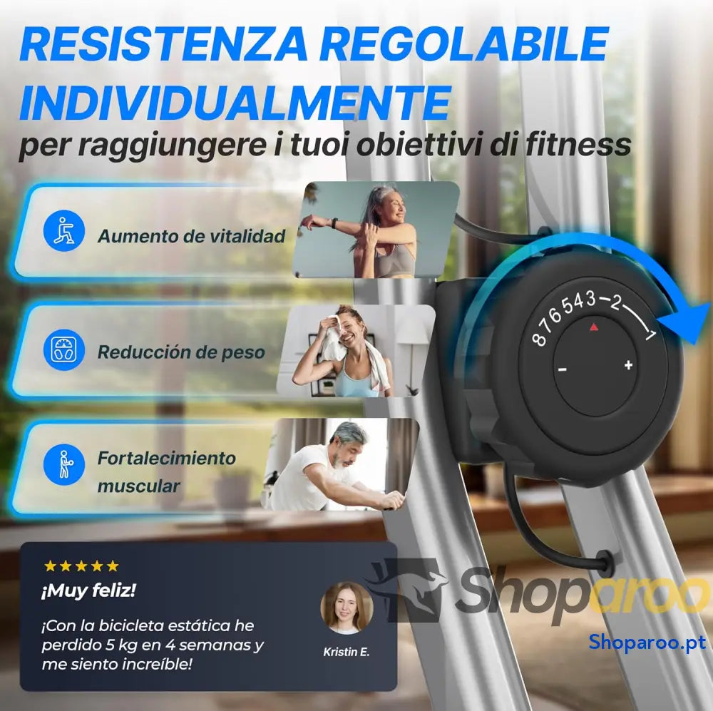 Ultrasport F Bike bicicleta ergométrica treino em casa dobrável computador de integrado sensores pulsação nas mãos 8