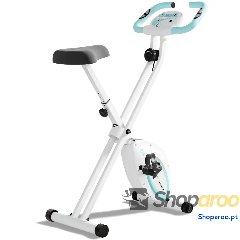 Ultrasport F Bike bicicleta ergométrica treino em casa dobrável computador de integrado sensores pulsação nas mãos 8