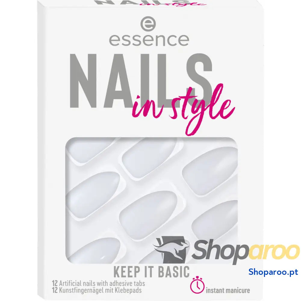 Unhas postiças Essence Nails In Style 12 Peças 15-keep it basic