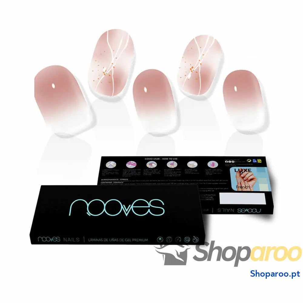 Unhas postiças Nooves Michelle Gel Autoadesivas