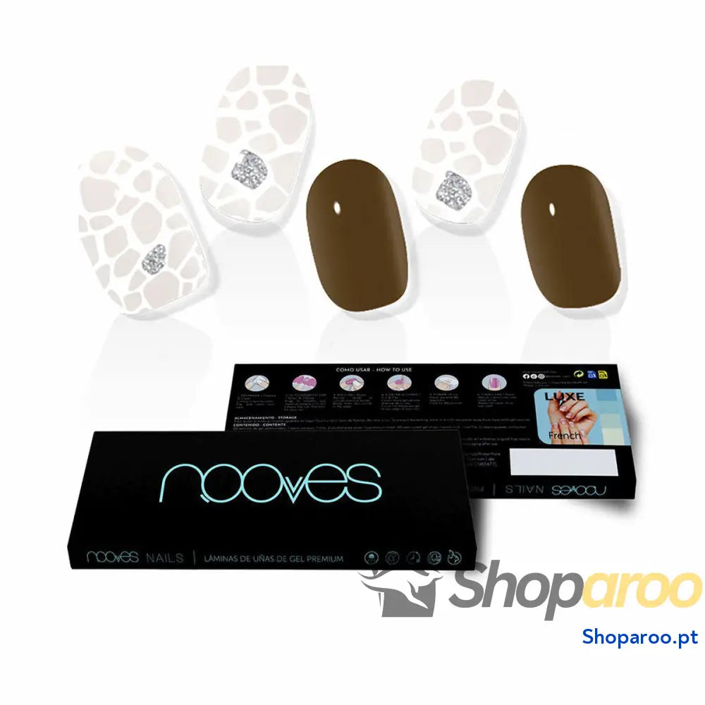 Unhas postiças Nooves Suzanne Gel Autoadesivas