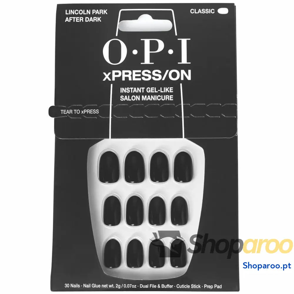 Unhas postiças Opi #Lincoln Park After Dark 30 Peças