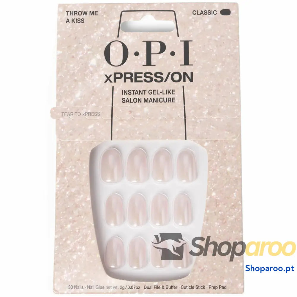 Unhas postiças Opi #Throw Me a Kiss 30 Peças