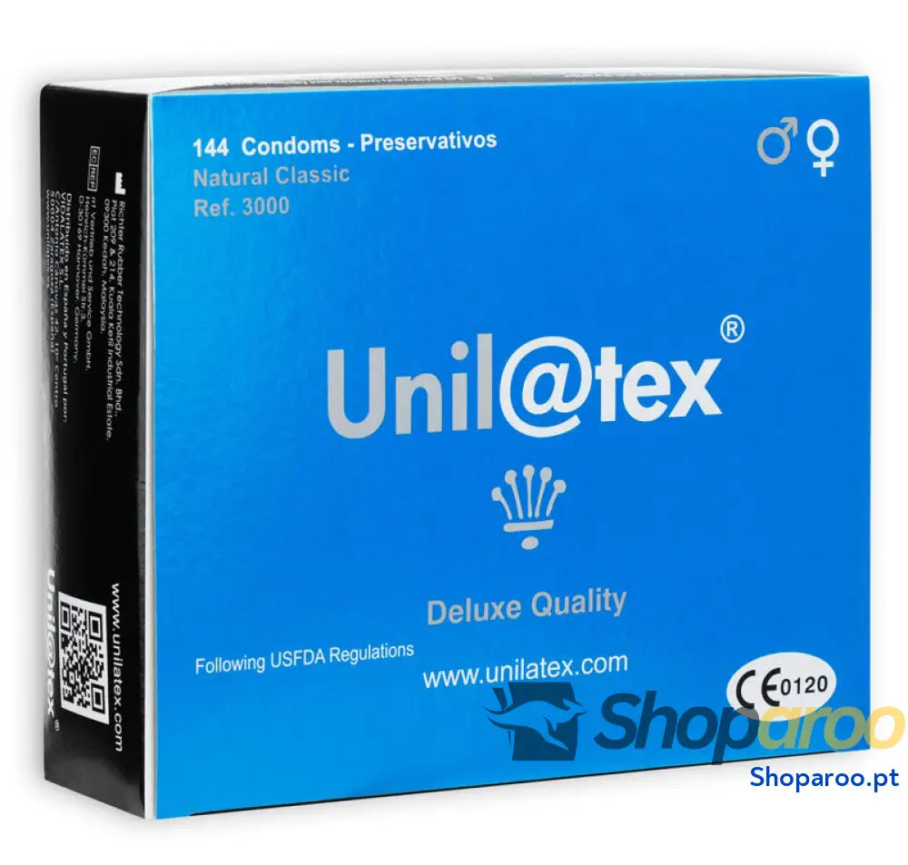 UNILATEX - PRESERVATIVOS NATURAIS 144 UNIDADES